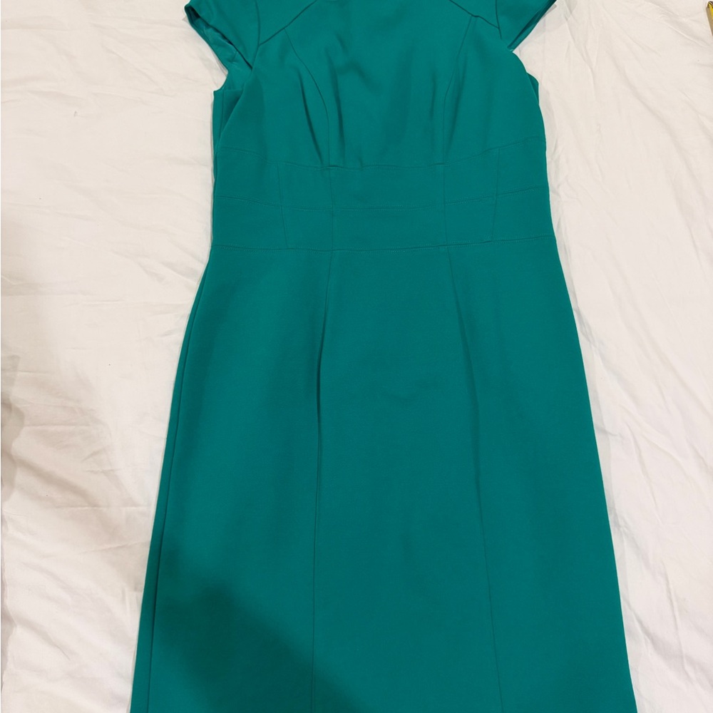 White House Black Market Green Midi Dress